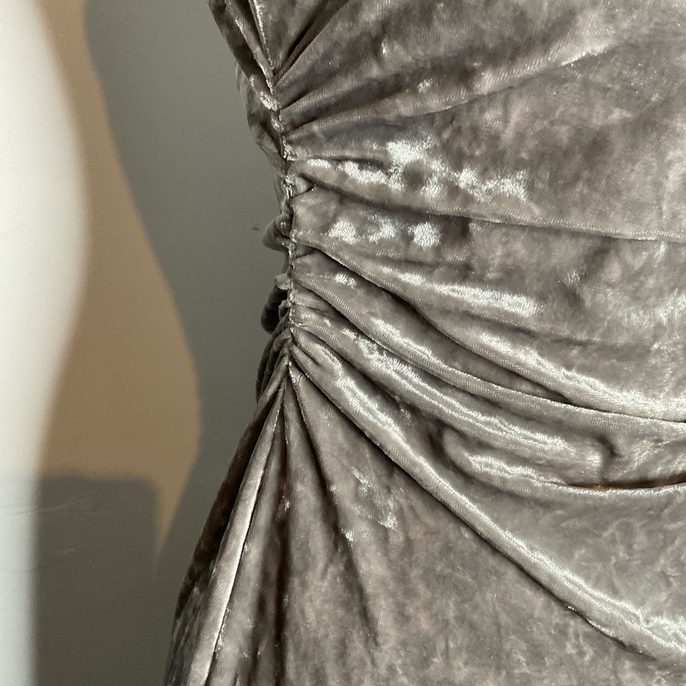 Reformation Silver Velvet Maxi Dress - Picture 6 of 15